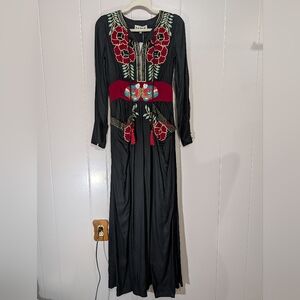Barok Paris Beaded Embroidery Maxi Size Small